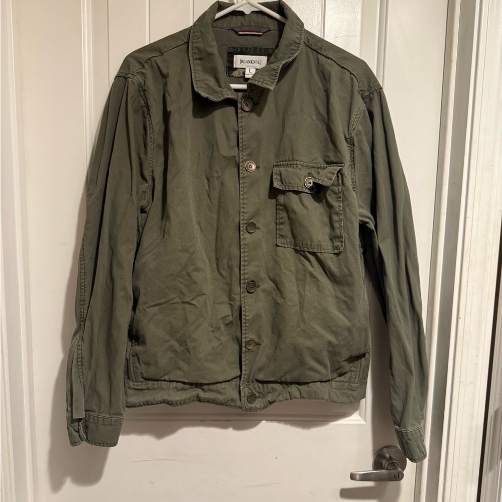 Blank NYC Olive Green Military Jacket